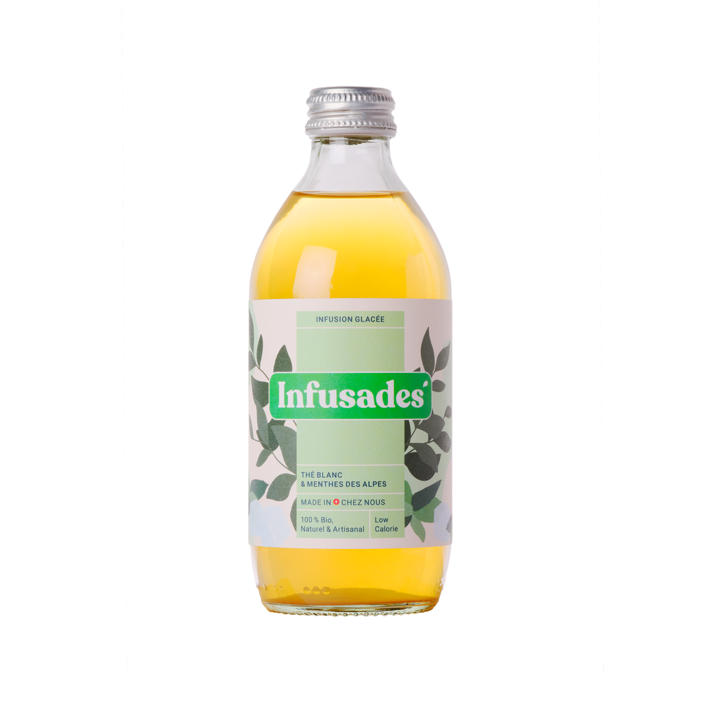 Infusades Bio Thé blanc et Menthes alpines suisses*