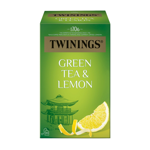 [820112] Thé Twinings Green Tea & Lemon 20 Sachets